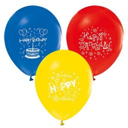 Balon 10 lu1+1 Happy Birthday 1 Yaş
