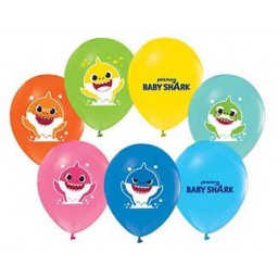 Balon 4+1 baby shark pastel pk:100