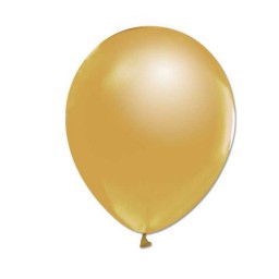 Balon Baskısız Metalik 10  Adet Altın