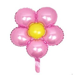 Folyo balon çiçek modeli pembe 18 ınc 40cm pk:1