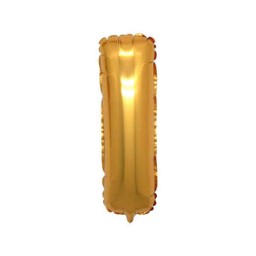Folyo balon harf ı altın 16 ınc(40cm) pk:1