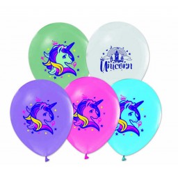 Unicorn 10 Lu Balon Karışık Renk