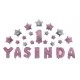 Folyo Balon 1 Yaşında Yıldızlı Set Pemb 16ınc