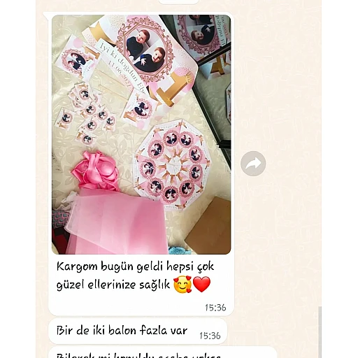 1 Yaş Altın Doğum Günü Süsleri Fotoğraflı Süsleme Ve Magnet Seti Altın