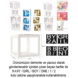 BALON KUTUSU VE YAZI SETİ PK:4 SET