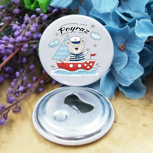 İsim Baskılı Açacaklı Magnet Bebek Hediyesi