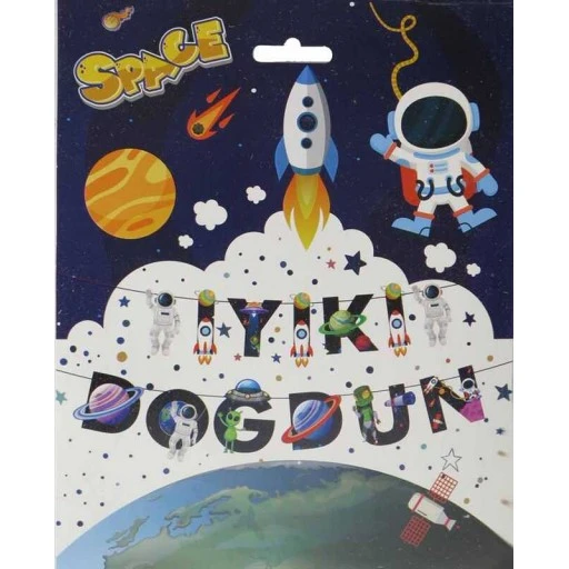 Flama Uzay Şeklinde İyiki Doğdun