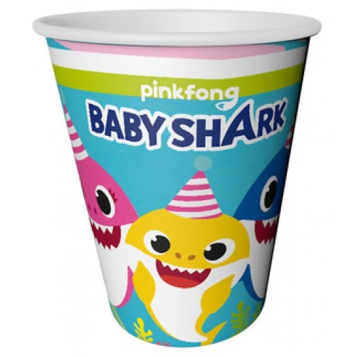 Bardak Baby Shark 220/240cc 8'lı