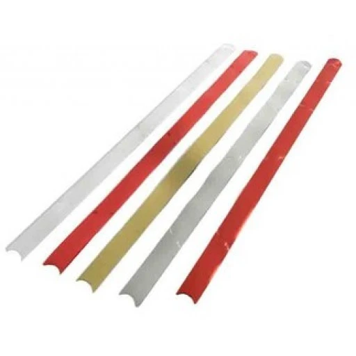 Fiyonk Çekmeli Rafyadan Düz 2cm Asetat Kutulu Beyaz 50'li