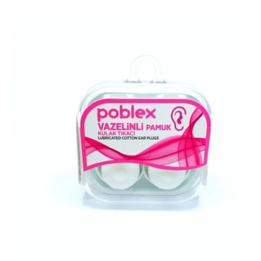 Poblex Vazelinli Pamuk Kulak Tıkacı 4'lü