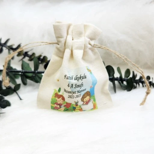 Okul Mezuniyet Baskılı 9x12 cm Baskılı Lavanta Kesesi Hediyelik