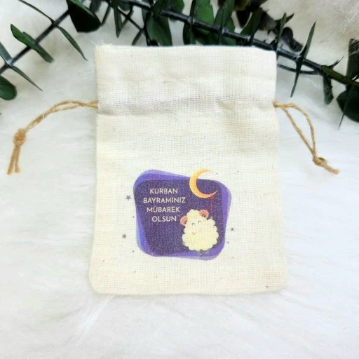 Kurban Bayramı İyi Bayramlar 9x12 cm Baskılı Kese