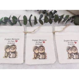 Up Model Gelin Damatlı Baskılı Kese