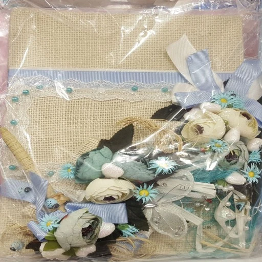 Krem Bol Süslü Nikah Anı Defteri