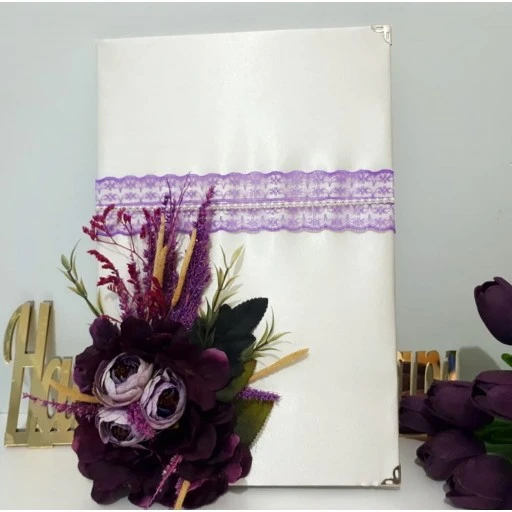 Şantuk Kumaşlı Nikah Anı Defteri