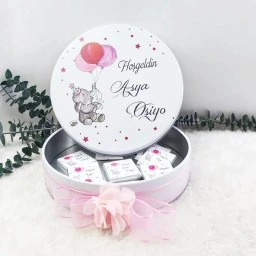 Balonlu Fil Kız Bebek Çikolatası 50 li