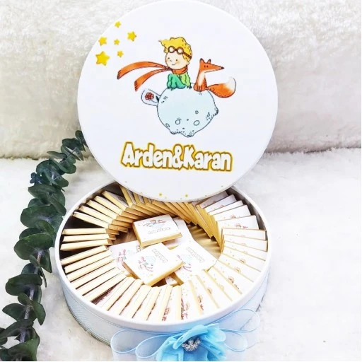 Küçük Prens Baskılı Bebek Çikolatası 50 Li