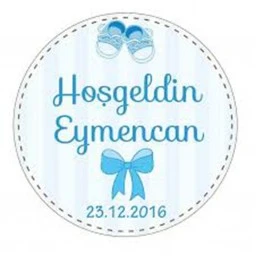 Ayaklı Bebek Şekeri Etiketi Eb68