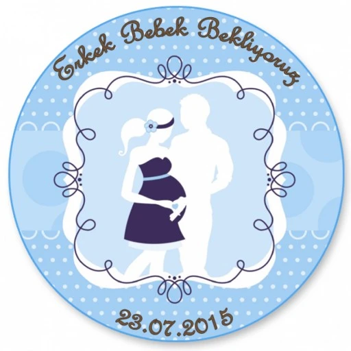 Baby Shower Etiket Eb64