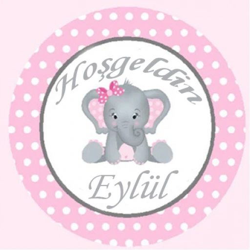 Filli Bebek Hediyelik Sticker Etiket Kız Bebek Eb210