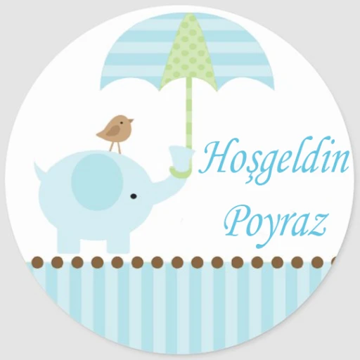 Filli Bebek Hediyelik Sticker Etiket Erkke Eb213