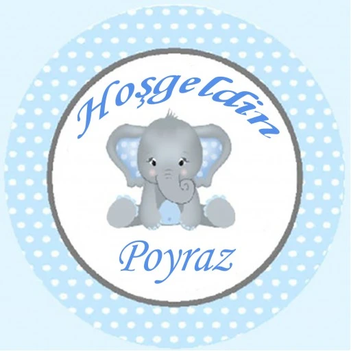 Filli Bebek Hediyelik Sticker Etiket Filli Eb215