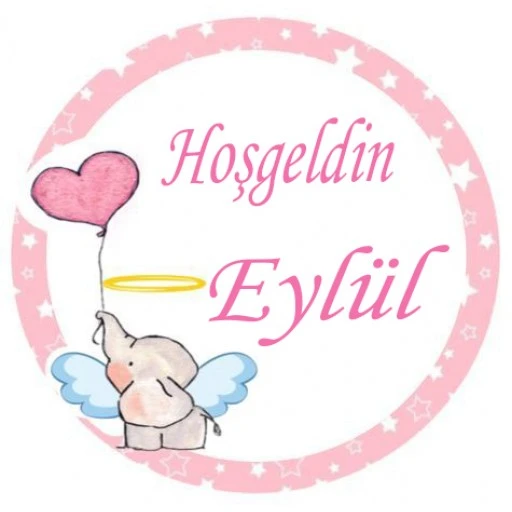 Bebek Şekeri Etiketi Altın Taçlı Eb237