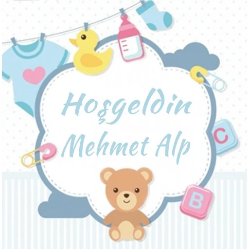 Bebek Şekeri Etiketi Ayıcıklı Eb184