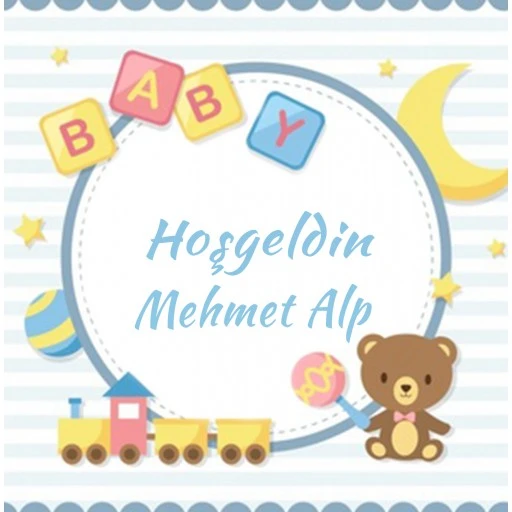 Bebek Şekeri Etiketi Ayıcıklı Eb192