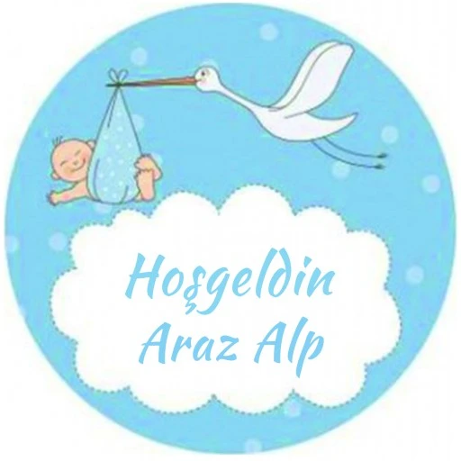 Bebek Şekeri Etiketi Leylekli Eb170