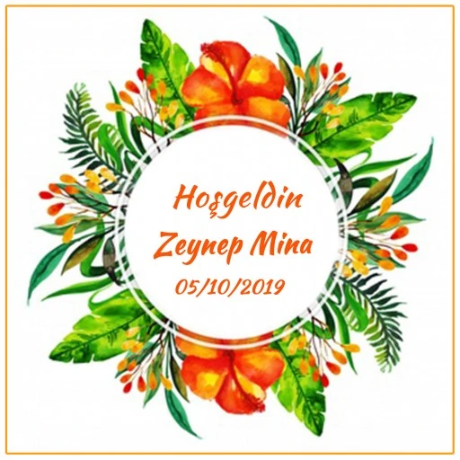 Bebek Şekeri Etiketi Yapraklı Eb200