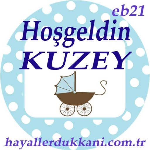 Erkek Bebek Şekeri Etiketi Eb21