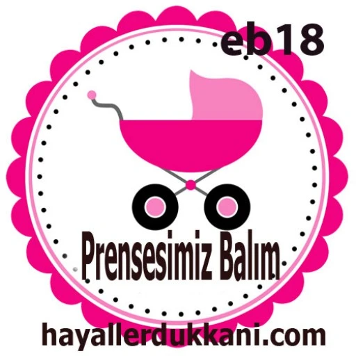 Kız Bebek Şekeri Etiketi Eb18