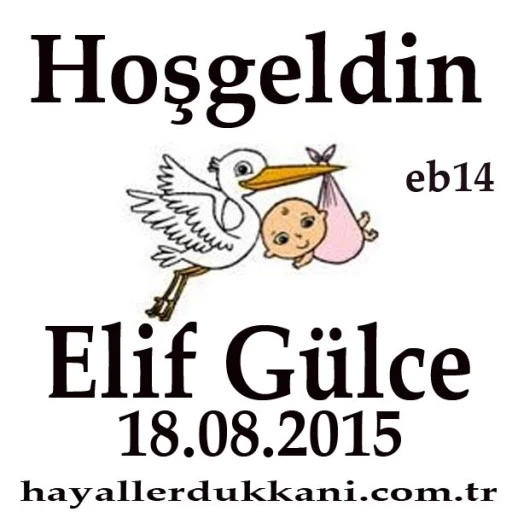 Kzı Bebek Şekeri Etiketi Eb14