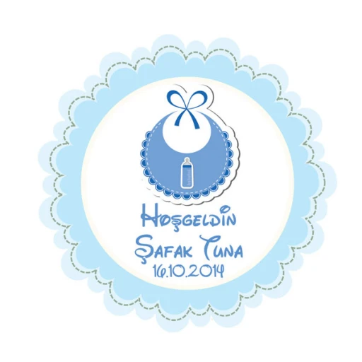 Önlüklü Bebek Sticker Eb56