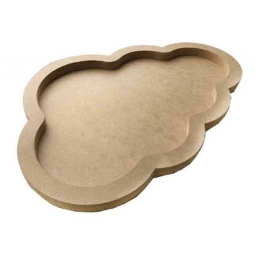 Kapı Süsü Bubble Ahşap Bulut 40x25 cm