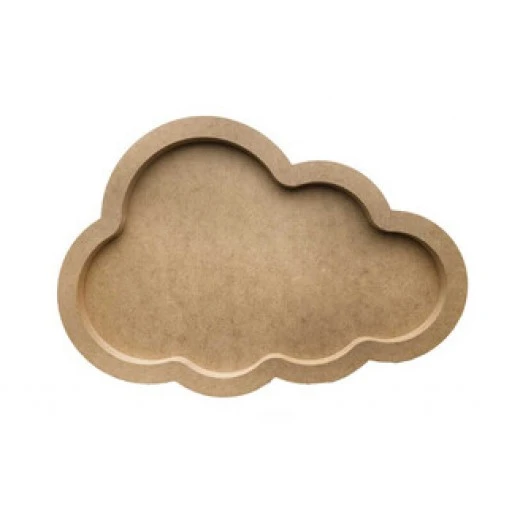 Kapı Süsü Bubble Ahşap Bulut 40x25 cm