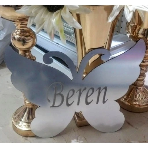 Kelebek Pleksi Kapı Süsü Malzemesi