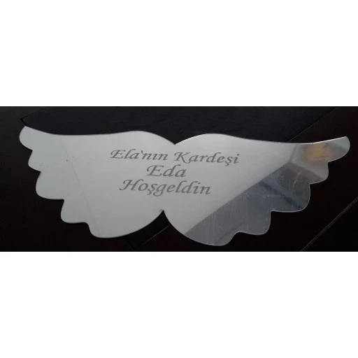 Melek Kanadı Pleksi Kapı Süsü Malzemesi