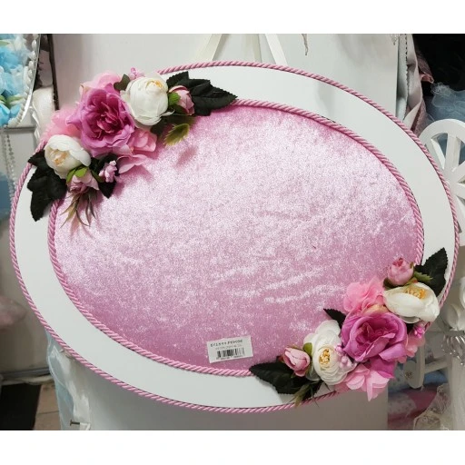Gül Pembe İsimli Bebek Kapı Süsü