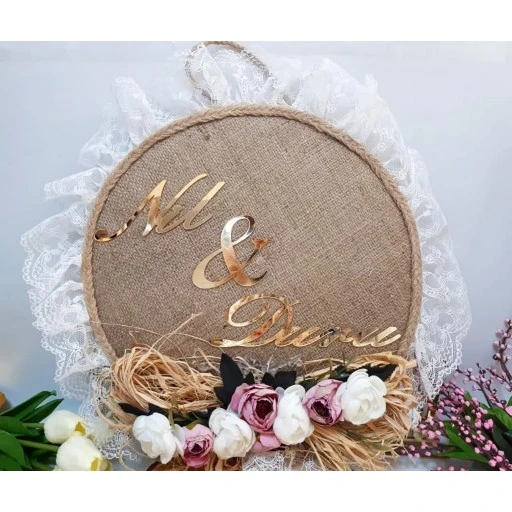 Hasır Dantelli Bebek Odası Kapı Süsü