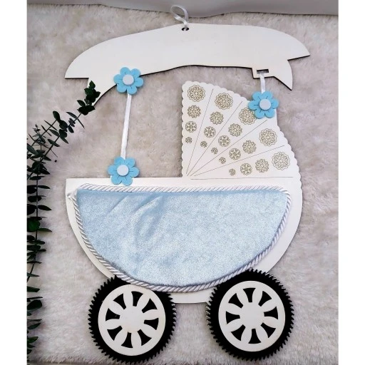 Puset Araba Bebek Odası Kapı Süsü