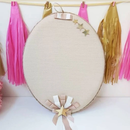 Yıldız Pleksi Süslü Süslü Kahve Bebek Odasi Kapı Süsü