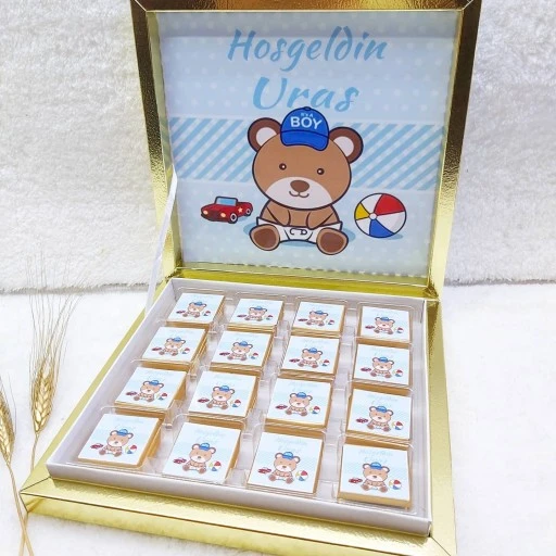 Fotoğraflı Bebek Mevlüt Çikolatası 48 Li