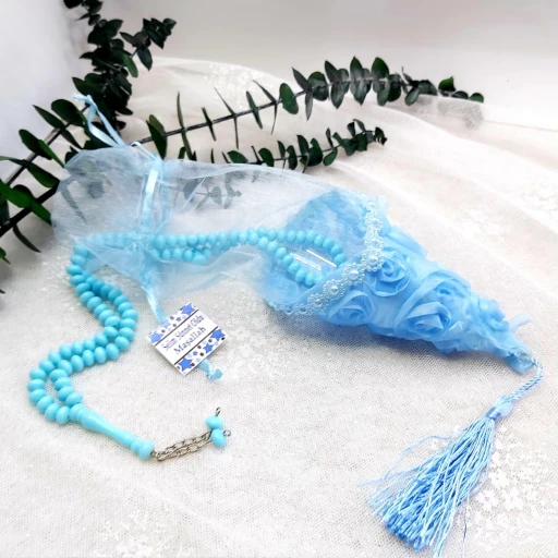 Çiçekli Külah Plastik Tesbihli Bebek Mevlüt Hediyelik