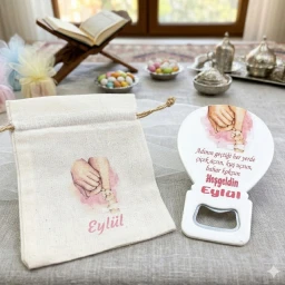 El Ele Kese Ve Balon Açacak Kombin Baskılı Yenidoğan Mevlüt Hediyelik