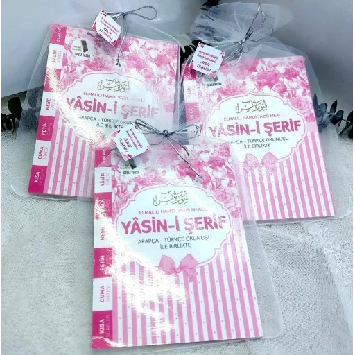 Kese İçinde Yasin Bebek Mevlüt Hediyeliği Devam Kampanya 80 Sayfa