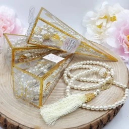 Şeffaf Külahta İncili Tespih Bebek Mevlüt Şekeri