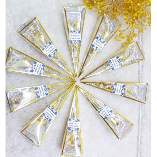 Şeffaf Külahta İncili Tespih Bebek Mevlüt Şekeri