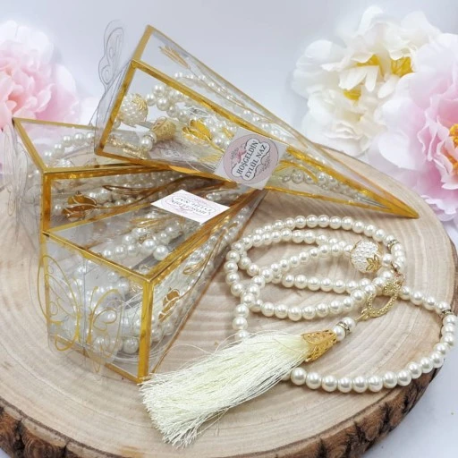 Şeffaf Külahta İncili Tespih Bebek Mevlüt Şekeri